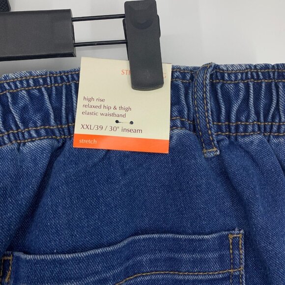 Knox Rose Jeans High Rise Straight Leg Elastic Waist Denim NWT - Picture 11 of 12